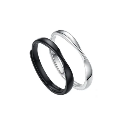 Minimalist Thin Ring with Twisted Design - Image 8
