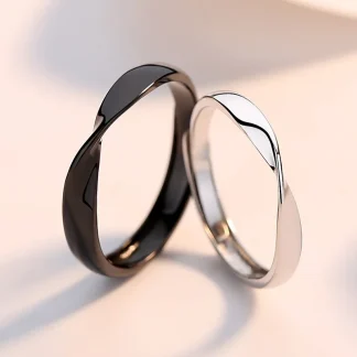 Minimalist Thin Ring with Twisted Design