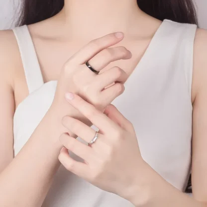 Adjustable Simple Ring with Geometric Design - Image 6