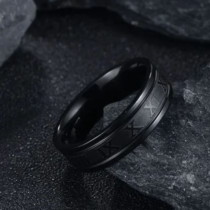 Classic Ring with Roman Number Design - Image 4