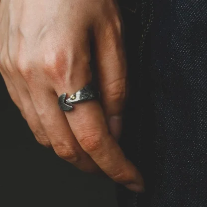 Creative Fish Ring with Adjustable Design - Image 4