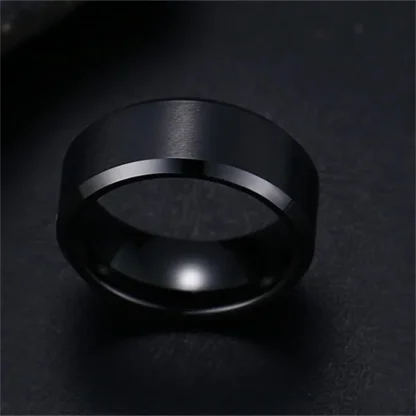 Sleek Shiny Simple Men's Ring - Image 6
