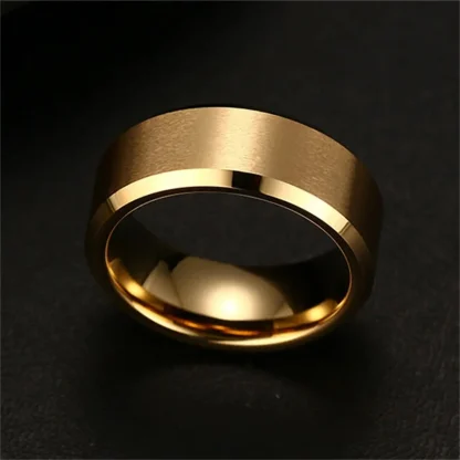 Sleek Shiny Simple Men's Ring - Image 5