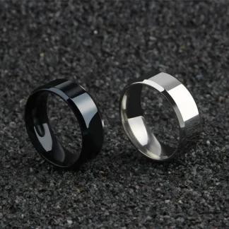 Sleek Shiny Simple Men's Ring