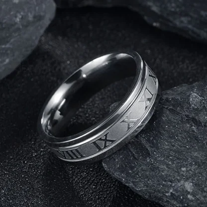 Classic Ring with Roman Number Design - Image 5