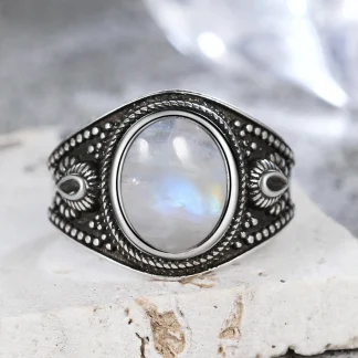 Retro Ring with Embossed Design