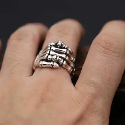 Creative Ring with Adjustable Skeleton Hand - Image 3