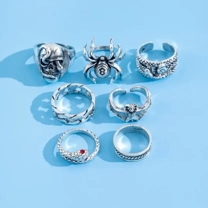 Gothic Style Ring Set for Men - Image 6