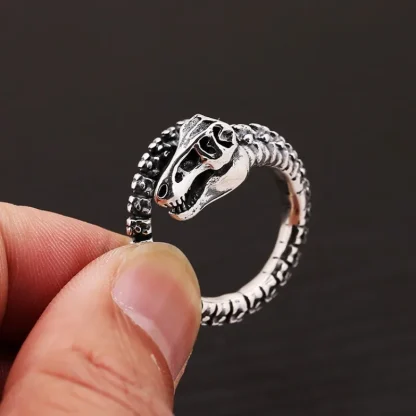 Creative Ring with Dinosaur Bone Design - Image 4