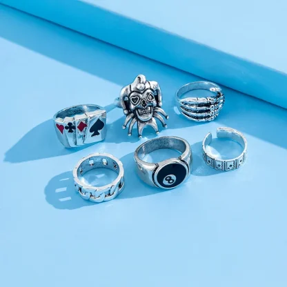 Gothic Style Ring Set for Men - Image 8