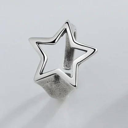Hollow Out Ring with Star Shape Design