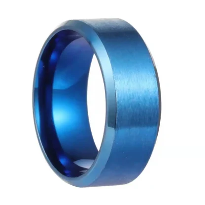 Sleek Shiny Simple Men's Ring - Image 7