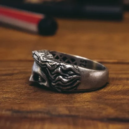 Half Face Venus Sculpture Inspired Ring - Image 9