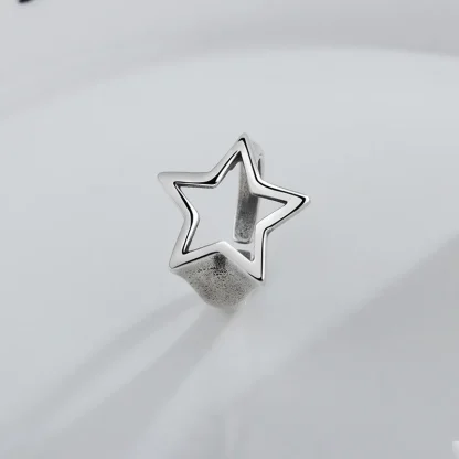 Hollow Out Ring with Star Shape Design - Image 2