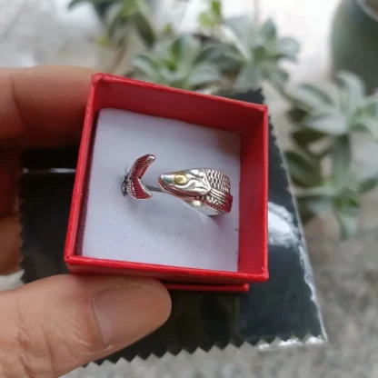 Creative Fish Ring with Adjustable Design - Image 2