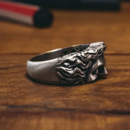 Half Face Venus Sculpture Inspired Ring - Image 8