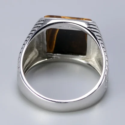 Signet Ring with Luxury Stone-like Design - Image 2