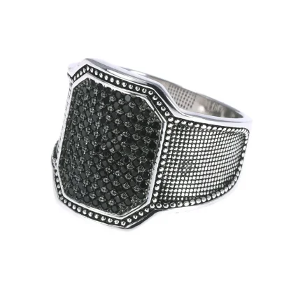 Retro Luxury Men's Signet Ring