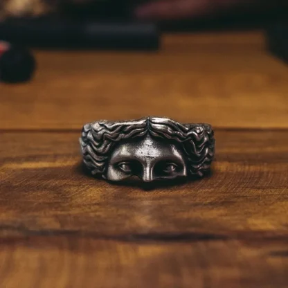 Half Face Venus Sculpture Inspired Ring - Image 7