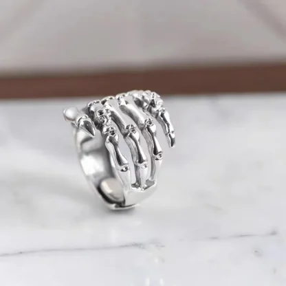 Creative Ring with Adjustable Skeleton Hand - Image 4