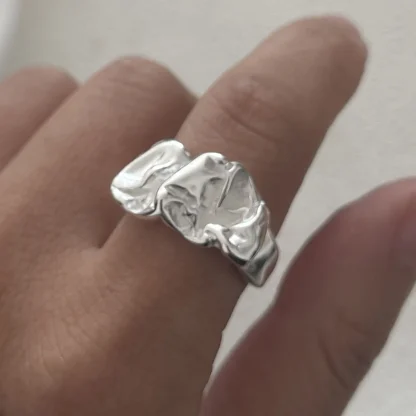 Irregular Ring with Open Band Design