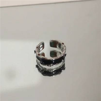Gothic Style Ring with Heart Shape Design - Image 9